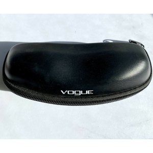Vogue Zip Up Glasses Case For Designer Sunglasses Hard Clamshell Soft Lining